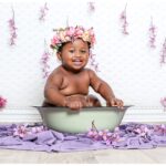 Bubbles and bliss flower bath