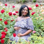 Enchanting Rose Garden Maternity photoshoot