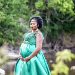 A baby bump photoshoot in natural settings