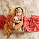 The serene beauty of peaceful newborn Iyana